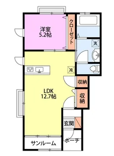 ルミナスII【1階】の間取り