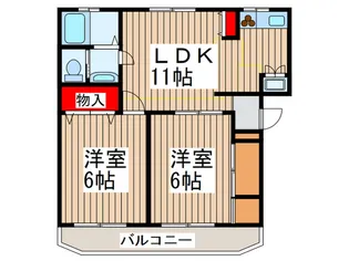 ヒルズハピネス【3階】の間取り