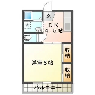 新町ハイツ【2階】の間取り