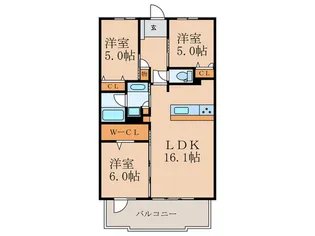 グランドパレス下到津【14階】の間取り