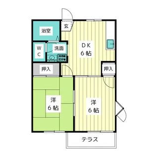 クレール牧の里 B棟【2階】の間取り