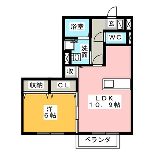 villa yamate C【2階】の間取り