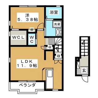 Adatto【2階】の間取り