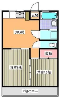 石田ハイツ【4階】の間取り