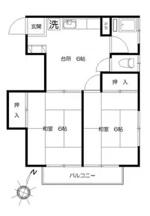 第二興陽ビル【4階】の間取り