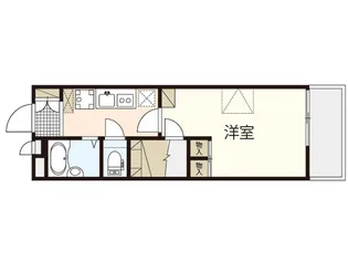 レオパレスSENOU【4階】の間取り
