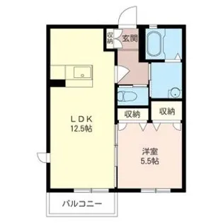 クレール A【1階】の間取り