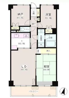 ル・クール本駒込【2階】の間取り