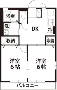 サニーハイツ【2階】の間取り