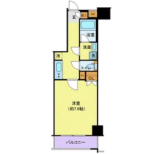 ジェノヴィア隅田川westスカイガーデン【5階】の間取り