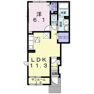 @HOME 吉祥寺通り【1階】の間取り