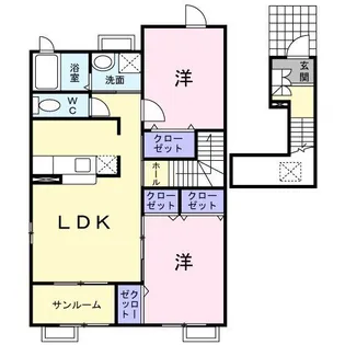 バーミィハウスA棟【2階】の間取り
