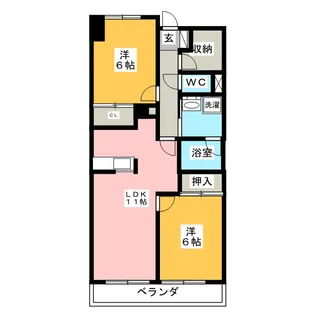 ハートフルライフIWASA1【3階】の間取り