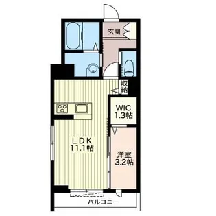 リアンジュ戸祭元町【1階】の間取り
