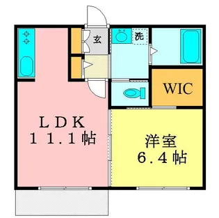 ガーデンヒルズ柏【1階】の間取り