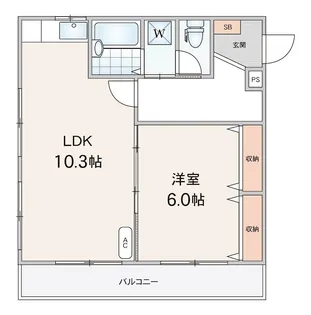 アーバンスクエア西新井大師【3階】の間取り