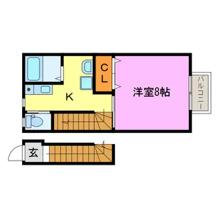 ブセナテラス1番館【2階】の間取り