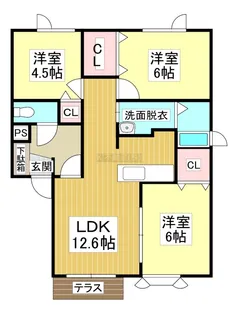 ラブリィーII【1階】の間取り