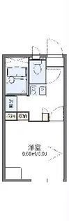 レオパレスサニーホームズ【1階】の間取り