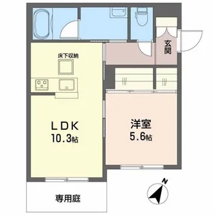 シャーメゾン イーストキャッスル【1階】の間取り