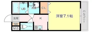 ウィズナスコート武庫之荘【2階】の間取り