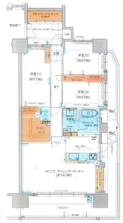 ヴェルディ西条西本町【14階】の間取り