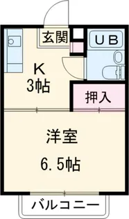 タウン唐山A棟【2階】の間取り