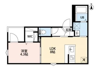 つばめハウス徳丸【1階】の間取り