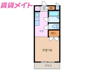 ルミエール塩浜【1階】の間取り