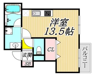 Baron Garden武庫之荘【4階】の間取り