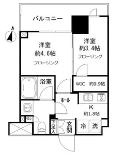 JP noie 亀戸【2階】の間取り