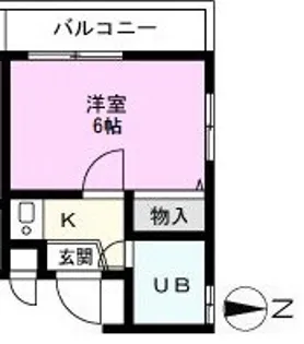 ジュネパレス北越谷第8【2階】の間取り