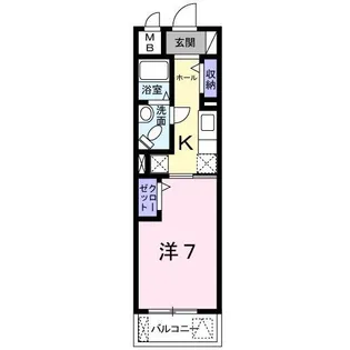 クラール ハイレン【6階】の間取り