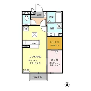サンパティーク上田原 A/B【1階】の間取り