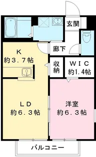 アネックスアリュー I【1階】の間取り
