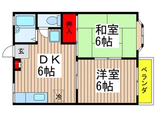 ラフォ-レ南志津【2階】の間取り