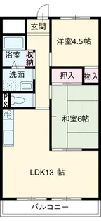 アルカディア【1階】の間取り