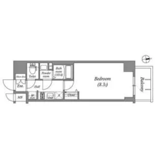 アドバンス名古屋ワイノット【2階】の間取り