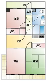 シャトーシミズ【3階】の間取り