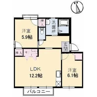 フロンティア彩の間取り