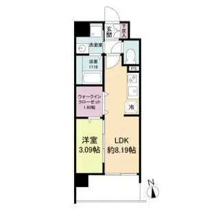 WORVE吹田江坂【7階】の間取り