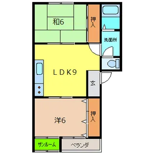 アグリーブル植木【2階】の間取り