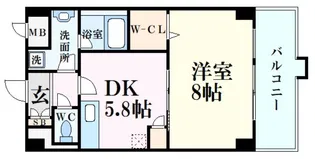 ルミエール野田【1階】の間取り
