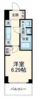 グランカーサさいたま新都心【9階】の間取り