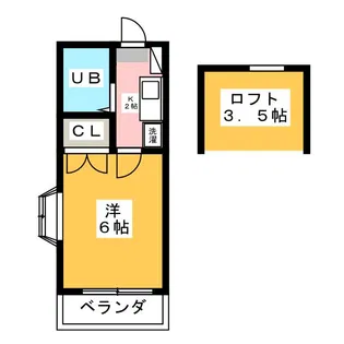 高橋アパート【2階】の間取り