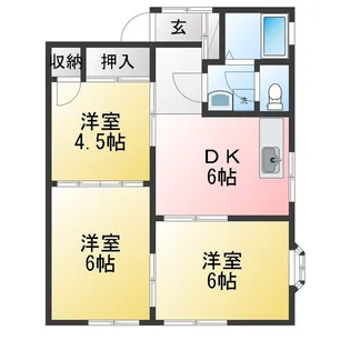コーポST C棟【1階】の間取り