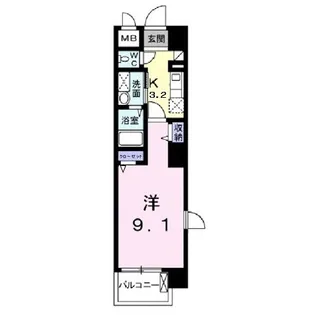 ローズエスペランサ【7階】の間取り