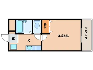 パストラーレ東向日【3階】の間取り