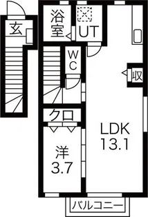Brooklyn(ブルックリン)【2階】の間取り
