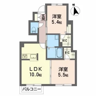シャーメゾンK【1階】の間取り